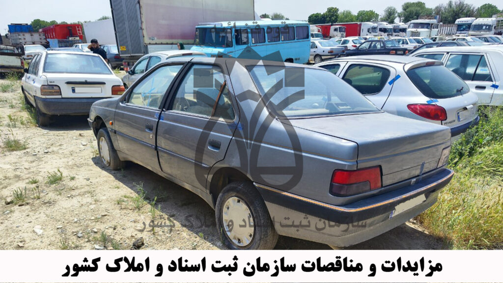 پارکینگ خودروهای مزایده ای سازمان ثبت اسناد و املاک
