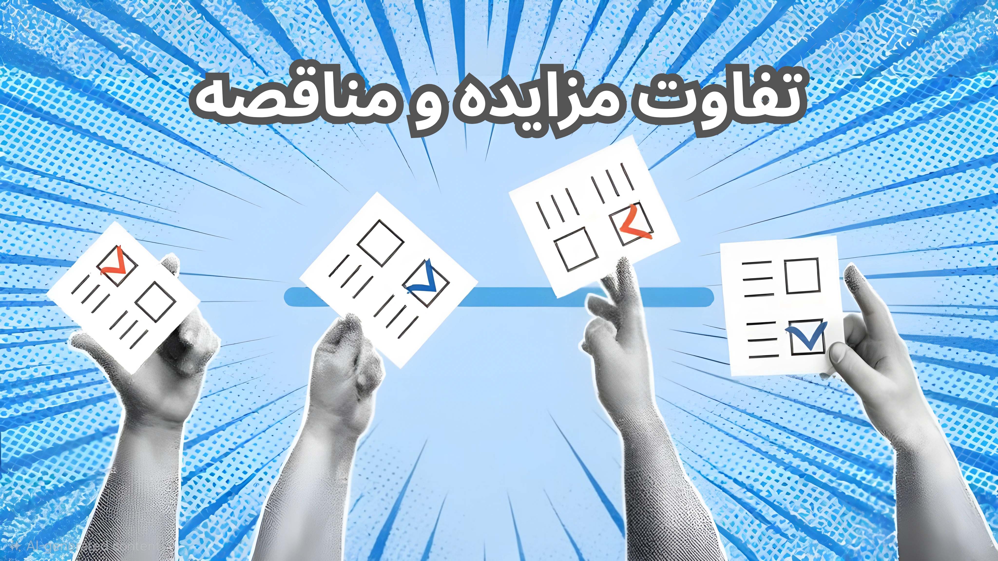 تفاوت مزایده و مناقصه چیست؟